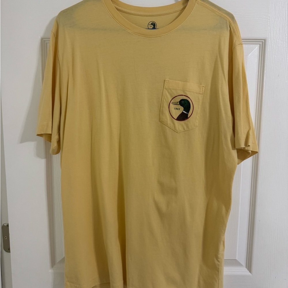 Yellow Graphic Pocket T-Shirt